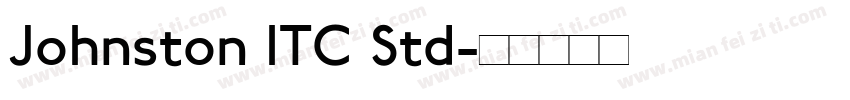 Johnston ITC Std字体转换